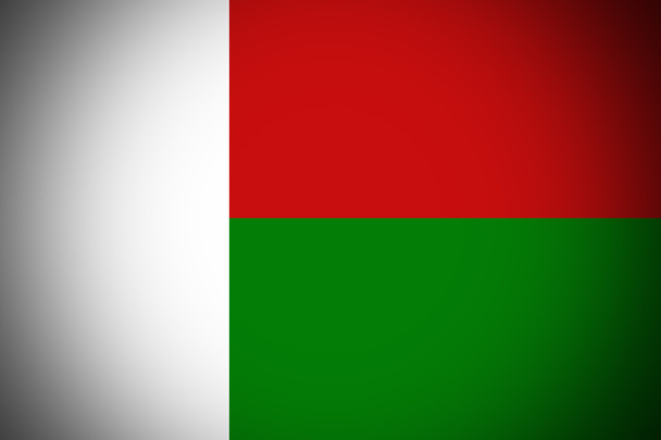 Bandera de Madagascar, original y simple Bandera de Madagascar
 - Foto, imagen