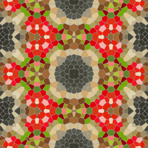 New seamless texture of abstract fabric. Arabic tile texture with geometric ornaments. Texture oriental carpets. Mosaic from glass shards. - Fotó, kép