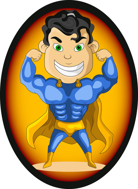 Super héroe fuerte
 - Vector, imagen