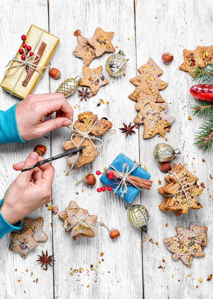 Homemade Christmas cookies - Фото, зображення