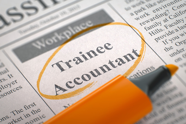 Trainee Accountant Job Vacancy. 3D. - Photo, Image