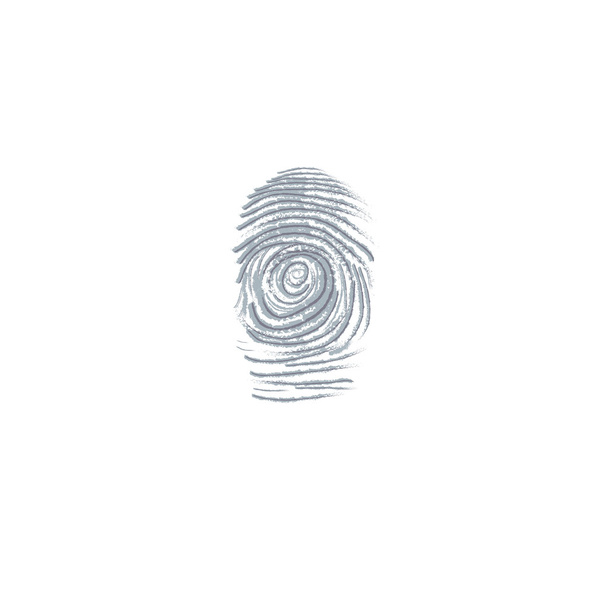 δακτυλικών αποτυπωμάτων dactylogram δάχτυλο-σήμα διανυσματικά εικονογράφηση - Διάνυσμα, εικόνα