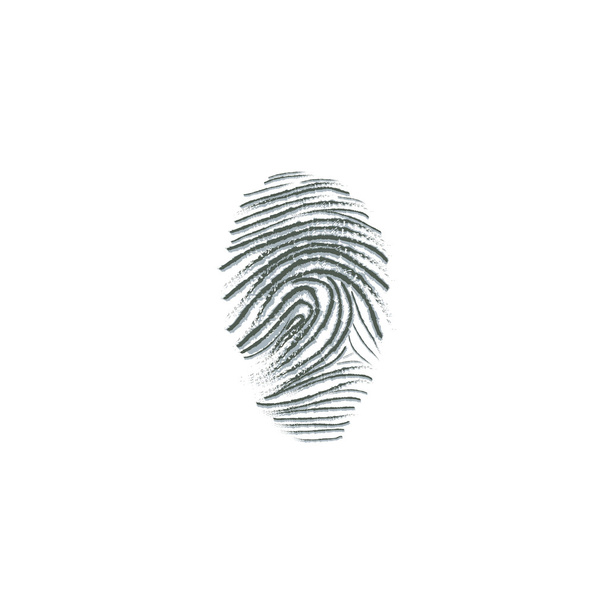 Fingerabdruck-Dactylogramm Fingerabdruck-Vektorabbildung - Vektor, Bild