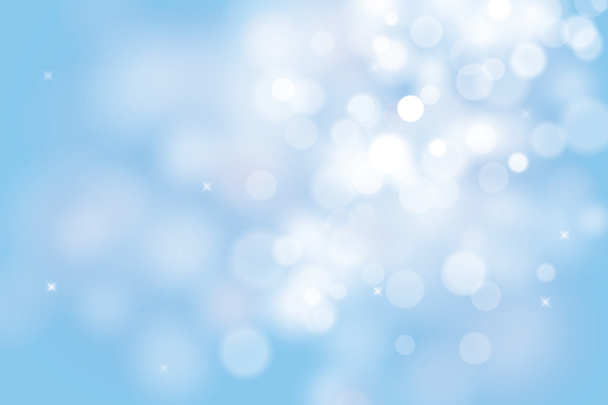 青色のクリスマス背景ボケ ライトに - ベクター画像
