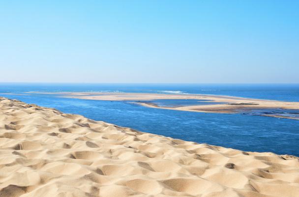 Vidět z zálivu Arcachon Dune Pilat - Fotografie, Obrázek