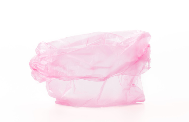 plastic bag on white background - Foto, afbeelding