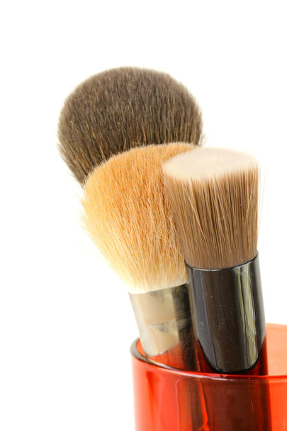 Make up brushes on white background - Photo, Image