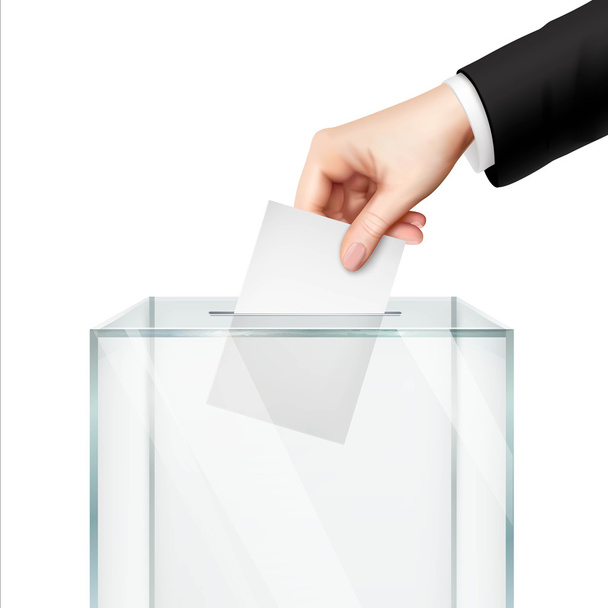 Concepto realista de votación
 - Vector, imagen