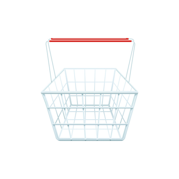 Супермаркет продуктовий кошик Реалістичний образ
  - Вектор, зображення