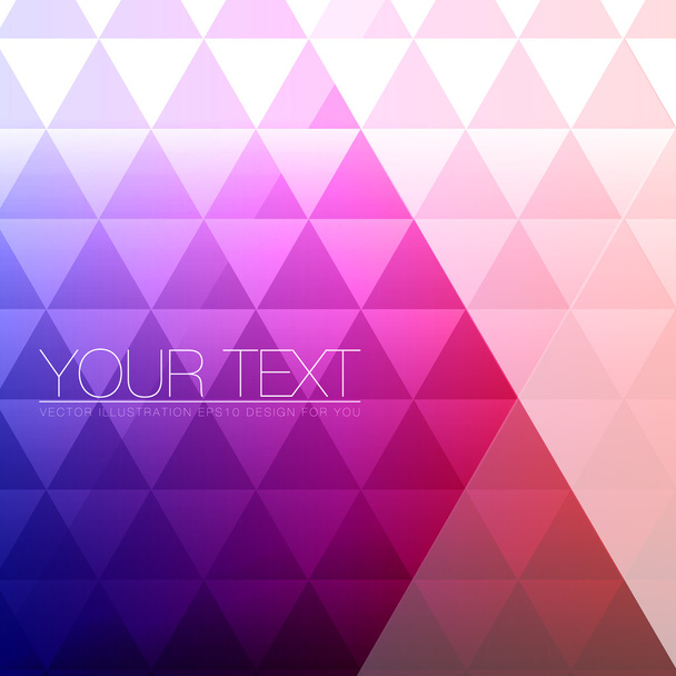Abstract Triangles Background for Design - Geometric Vector Illustration - Вектор,изображение