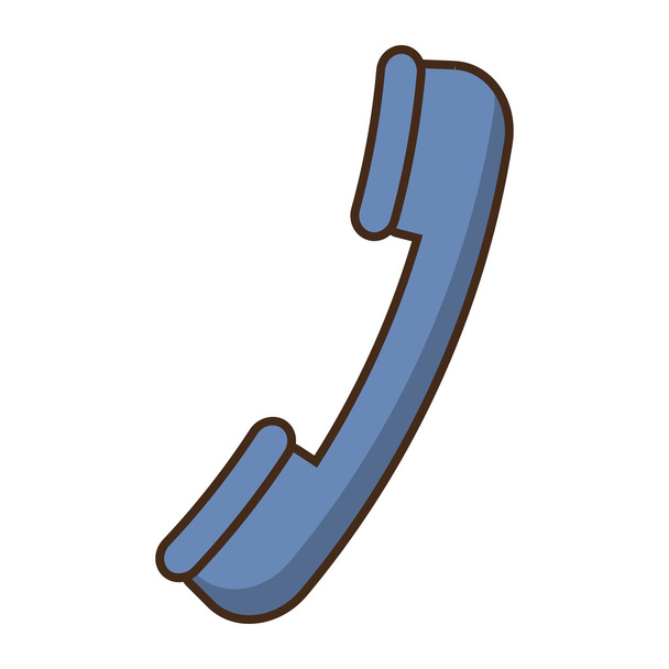 servicio telefónico icono aislado
 - Vector, Imagen
