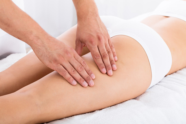 Therapist Giving Led Massage To Woman - Photo, Image