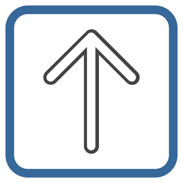 Arrow Up Vector Icon In a Frame - Διάνυσμα, εικόνα