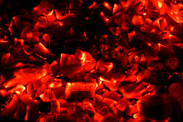 Vermelho carvão quente fundo
 - Foto, Imagem