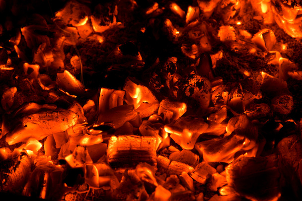 Laranja carvão quente fundo
 - Foto, Imagem
