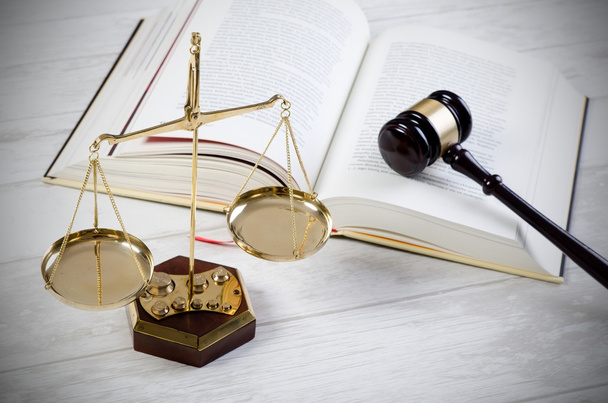 Law gavel justice symbol - Foto, Bild