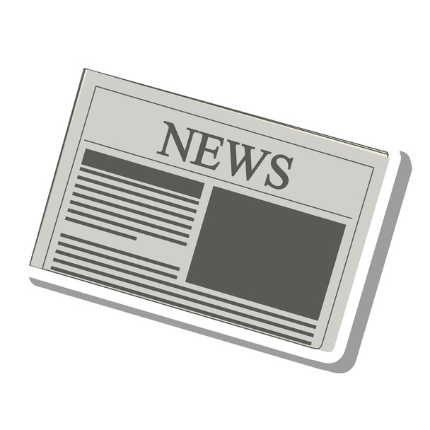 news paper information isolated icon - Vector, Image