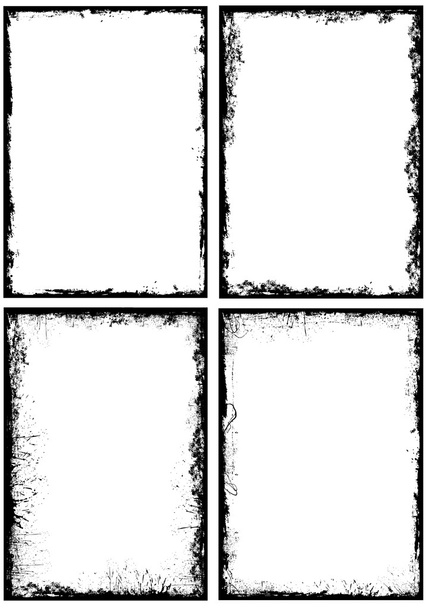 Grunge Frames Vectores
 - Vector, imagen
