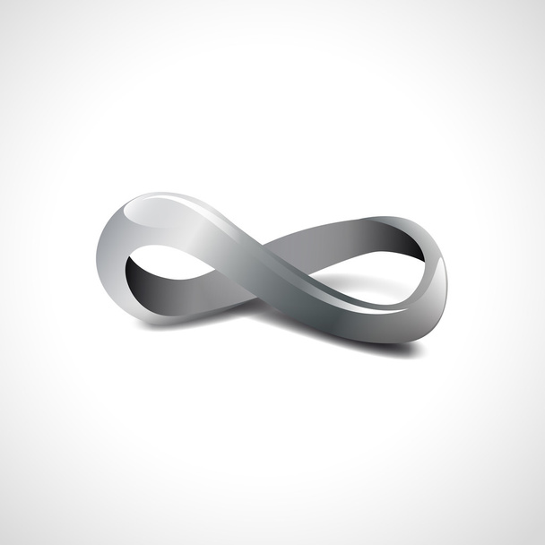 Infinity stříbrné znamení vektor - Vektor, obrázek