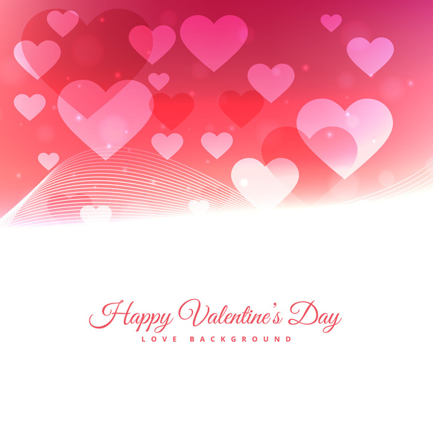 Boldog Valentin-napot a lebegő szívek - Vektor, kép