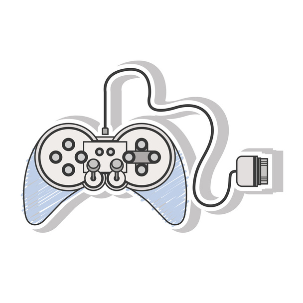 παιχνίδια απομακρυσμένου ελέγχου με joystick - Διάνυσμα, εικόνα
