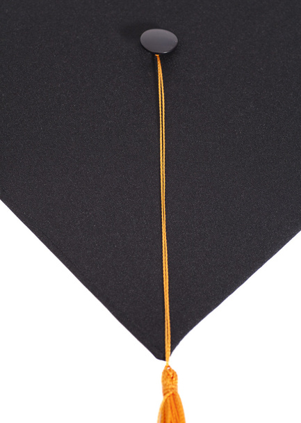 Graduation hat isolated on white  - Photo, Image