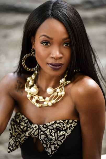 African American fashion model - Foto, Bild