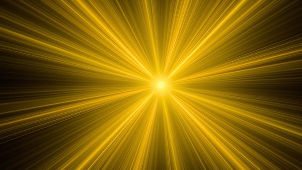 abstrakte strahlende Sonne mit langen Strahlen - Foto, Bild