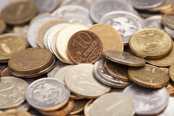 coins background money ruble - Fotó, kép