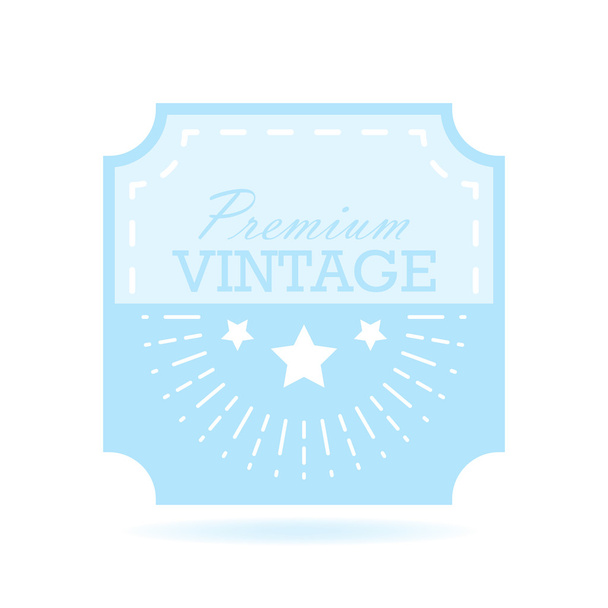 Ilustración vectorial diseño etiqueta Vintage. Plantilla para usted logo, letras y proyectos de diseño web
 - Vector, Imagen
