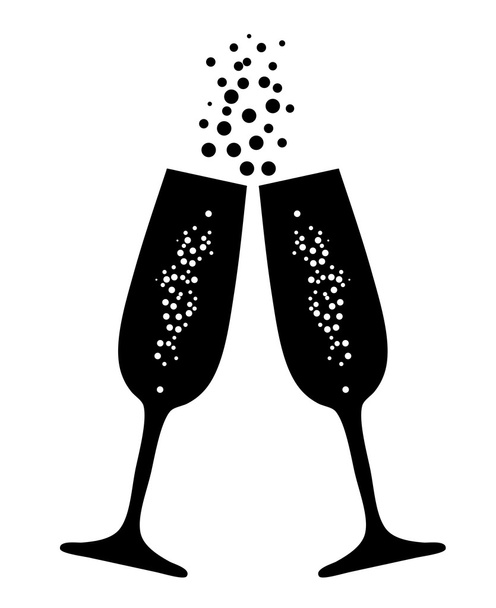 Bicchieri di Champagne vettoriale
 - Vettoriali, immagini