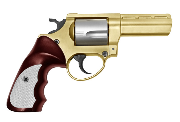Gold revolver - Photo, Image