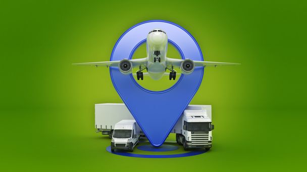 GPS sledování. 3D vykreslování - Fotografie, Obrázek