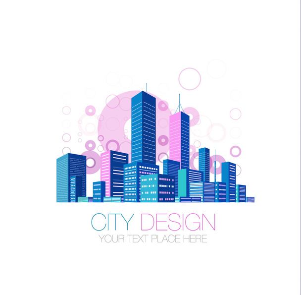 City background - Vector, Image