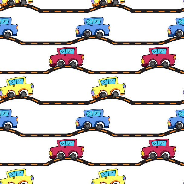 Seamless pattern with kid's theme - Vector, Image