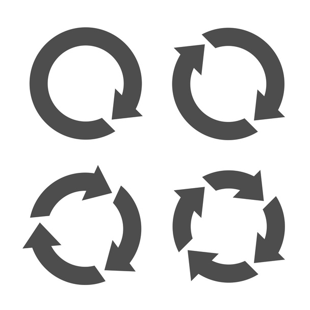 Four arrow reload icons - Vector, Image