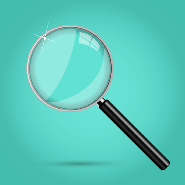 Magnifying glass illustration - Vector, Image