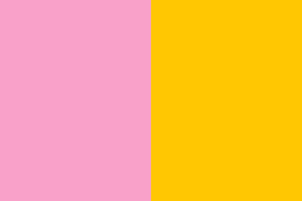 Gele achtergrond van de roze kleurcontrast. - Foto, afbeelding