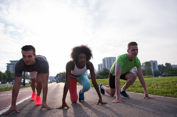 multiethnic group of people on the jogging - Фото, зображення