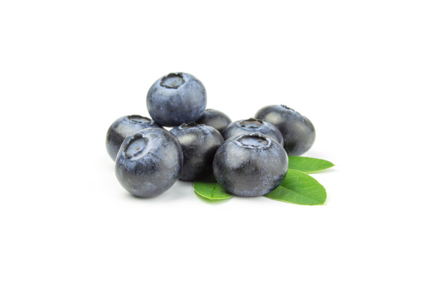 Bunch of blueberry on a white background - Photo, Image