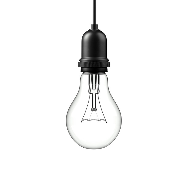 ランプ電球。3 d イラストレーション - 写真・画像
