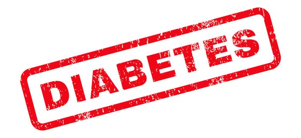 Diabetes Text Rubber Stamp - Vector, Imagen