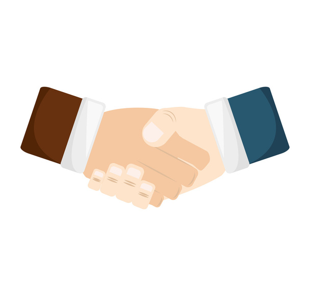 hand shake isolated icon - Vector, Image