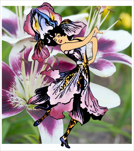 フルール・ド・リスの花の子供 - 写真・画像