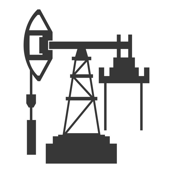 torre indústria de exploração de petróleo
 - Vetor, Imagem
