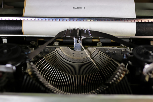 Retro typemachine brief - Foto, afbeelding