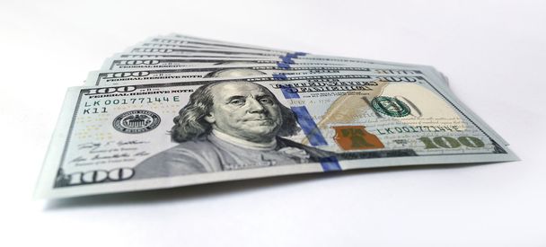 US dollár fehér háttér - Fotó, kép