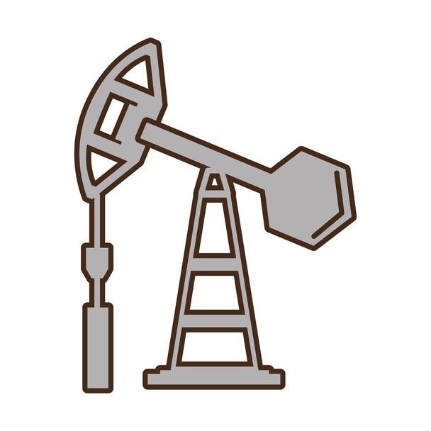 Πύργος της βιομηχανίας πετρελαίου εξερεύνηση - Διάνυσμα, εικόνα