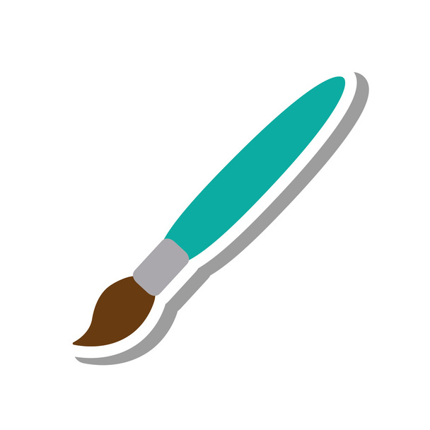 paint brush isolated icon - Vector, Image