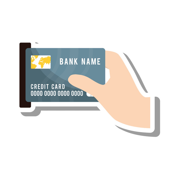 izolované ikonku kreditní karty - Vektor, obrázek